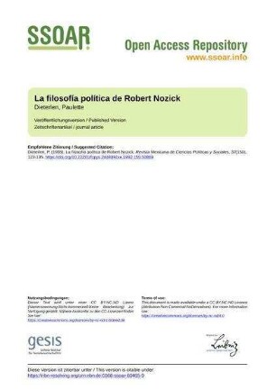 La filosofía política de Robert Nozick