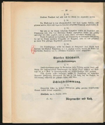 Vierter Abschnitt. Strafbestimmungen