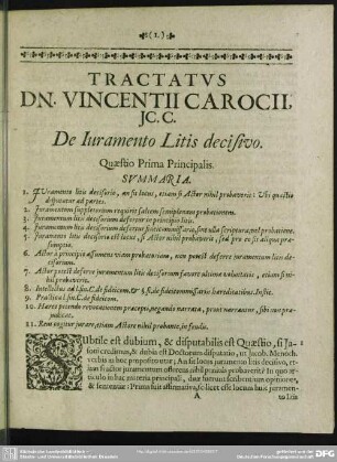 Quaestio Prima Principalis