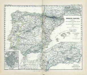 Iberische Halbinsel von 1257 bis zur Vereinigung von Castilien u. Aragon 1479, und zum Fall des Königreichs Granada 1492