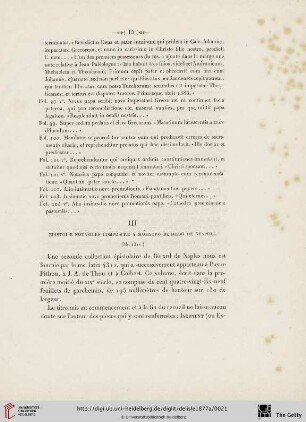III. Epistolae notabiles compositae a magistro Berardo de Neapoli