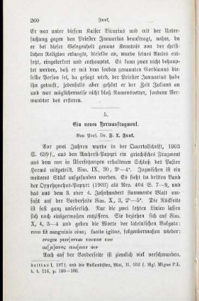 260-264 Ein neues Hermasfragment