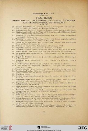 Textilien (Nr. 250-310)