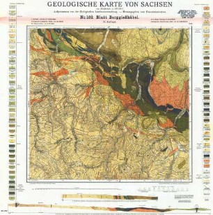 5149 Berggiesshübel, Geologische Karte von Sachsen