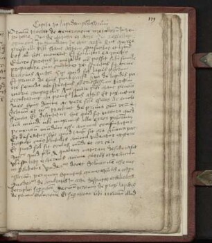 Ps.-Marsilius Ficinus: Liber de arte chimica (nur Kapitelüberschriften)