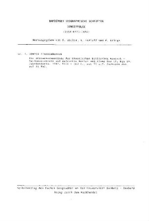 Die Altkartenbestände der Staatlichen Bibliothek Ansbach : handgezeichnete und gedruckte Karten und Pläne des 16. bis 19. Jahrhunderts