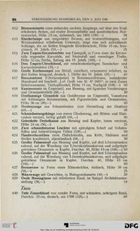 Zinn (Nr. 630-643)