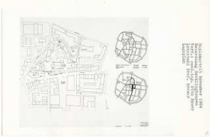 Neuordnung Recklinghausen (Diplomarbeit bei Willy Kreuer): Zustand, Planung, Lagepläne 1:2500 und 1:500