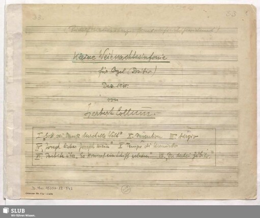 Symphonies - D.Mus.15350-ZZ-542 : org