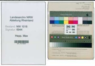 Entnazifizierung Max Hepp , geb. 31.01.1889 (Kaufmann)
