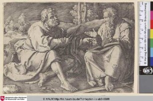 [Die heiligen Petrus und Paulus, sitzend in einer Landschaft; Sts Peter and Paul seated in a Landscape; Gal. 2,11-14]