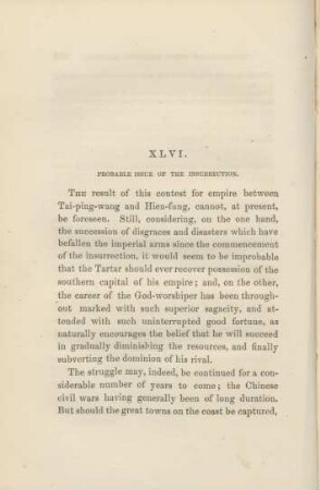 XLVI. Probable issue of the insurrection