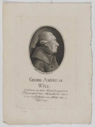 Bildnis des Georg Andreas Will