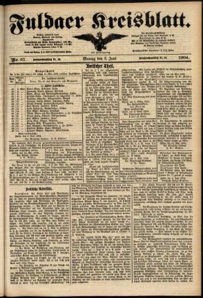 Ausgabe vom Montag, den 06. Juni 1904.