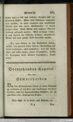 Dreyzehendes Kapitel von den Hämorrhoiden
