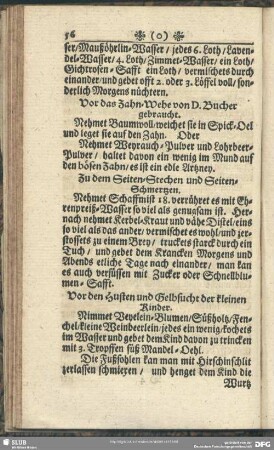 Vor das Zahn-Wehe von D. Bucher gebraucht