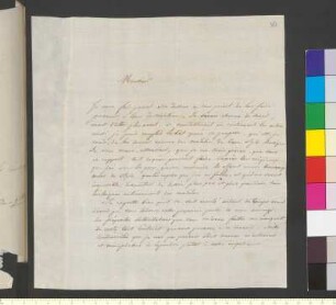 Brief von Atoch, Louis Jean Marie an Goethe, Johann Wolfgang von