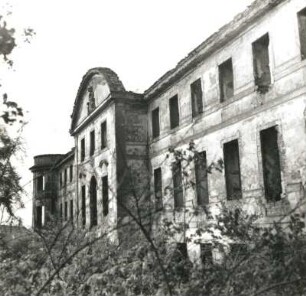 Dargun. Ehemaliges Kloster (Schloss, Ruine). Ansicht der Fassade