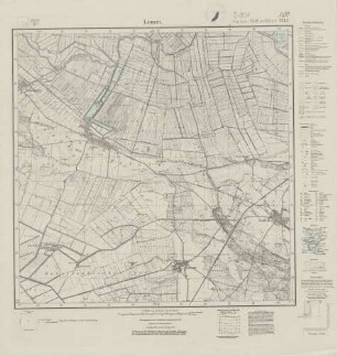 3243 (alte Nr.: 1690) Linum, Meßtischblatt (4cm - Karte)