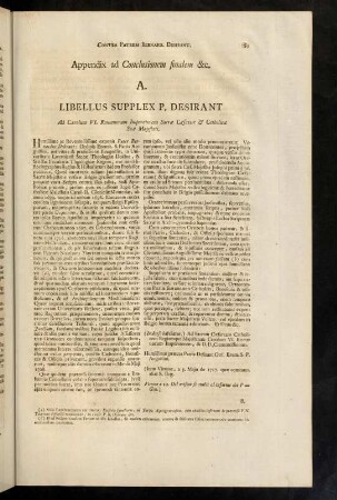 591-593, Appendix ad Conclusionem finalem &c.