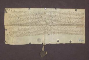 Erblehenbrief des Hans Wolf von Renchen zu Lahr gegen Werlin Huseler von Zußenhofen und dessen Frau Catharine über Güter zu Zusenhofen