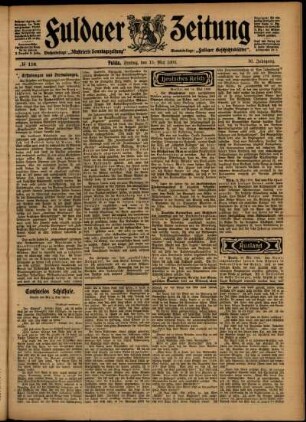 Ausgabe vom Freitag, den 15. Mai 1903.