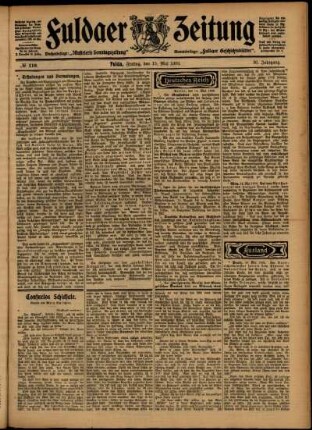 Ausgabe vom Freitag, den 15. Mai 1903.