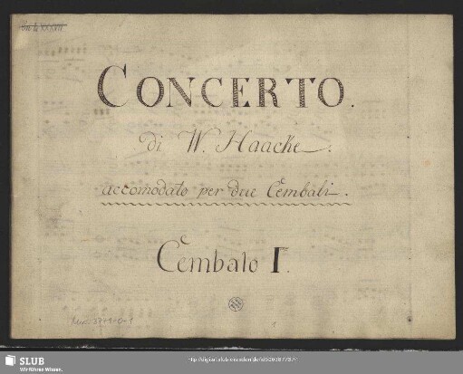 Cembalo I.mo