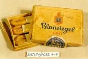 Schachtel mit Blausiegel-Präservativen