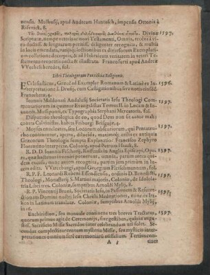 Libri Theologorum Pontificiae Religionis.