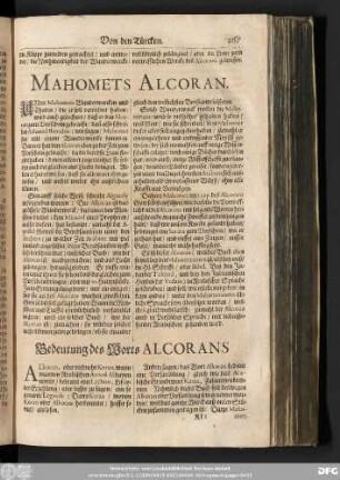 Mahomets Alcoran.