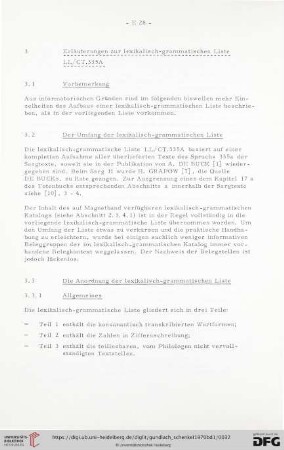 3 Erläuterungen zur lexikalisch-grammatischen Liste LL/CT.335A