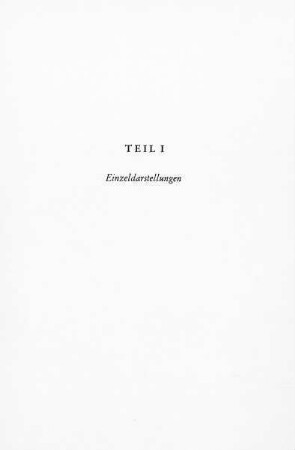Teil I: Einzeldarstellungen