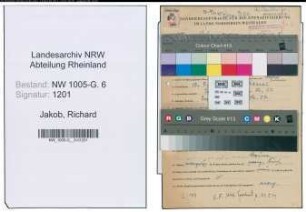 Entnazifizierung Richard Jakob , geb. 17.07.1898 (Ingenieur)