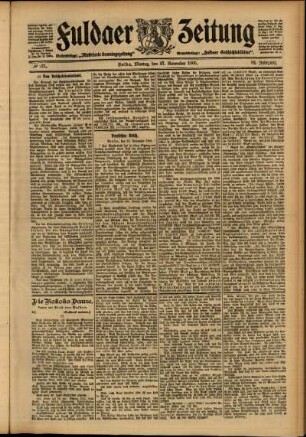 Ausgabe vom Montag, den 27. November 1905.