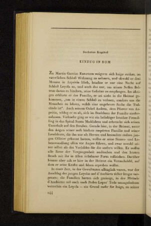 Sechstes Kapitel Einzug in Rom