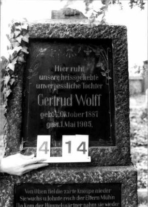 Grabstein D I B/4/14 (Detailaufnahme)