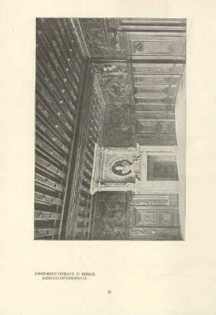 Abgeordnetenhaus in Berlin. Ministersitzungssaal
