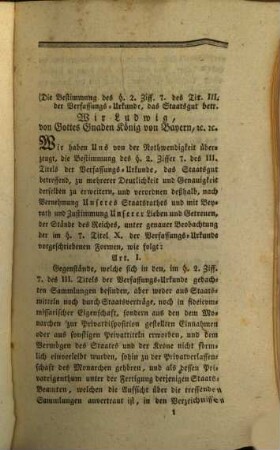 Sammlung der von Sr. Majestät dem jetzt regierenden König Ludwig erlassenen organischen Edikte und Verordnungen, 2,2