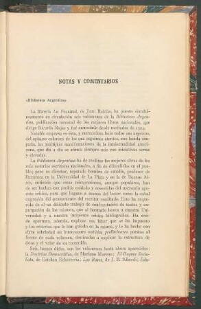"Biblioteca Argentina"