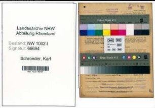 Entnazifizierung Karl Schroeder, geb. 15.03.1905 (Revisor)
