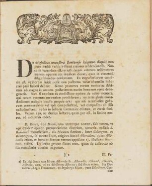 Origines Bantzenses
