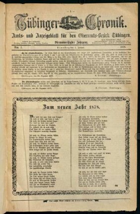 1-20, 1. Januar (Nro. 1) - 8. Januar (Nro. 5)