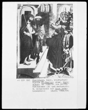 6. Altartafel mit Ecce homo (Teil des ehemaligen Hochaltars)