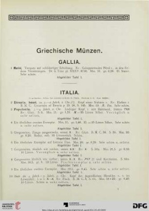 Italia (Nr. 1-259)