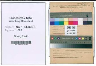 Entnazifizierung Erwin Bonn , geb. 23.06.1909 (Kaufmann)