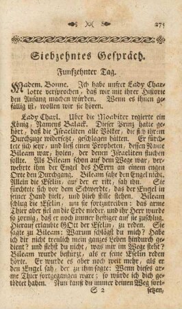 Siebzehntes Gespräch