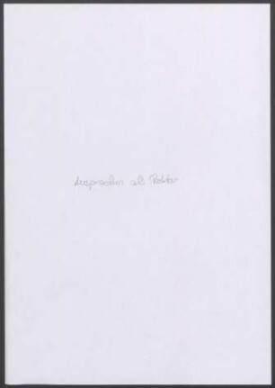 Ansprachen als Rektor