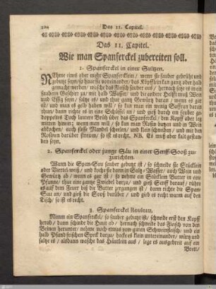 Das 11. Kapitel. Wie man Spanferckel zubereiten soll.