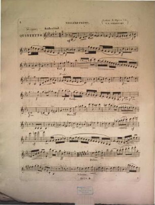Quintette : pour 2 violons, alto, violoncelle & contrebasse ; oeuv. 34